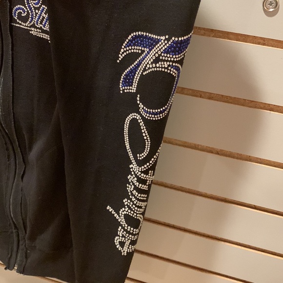 Black size M stretchy jacket bought at Sturgis. - Picture 4 of 5